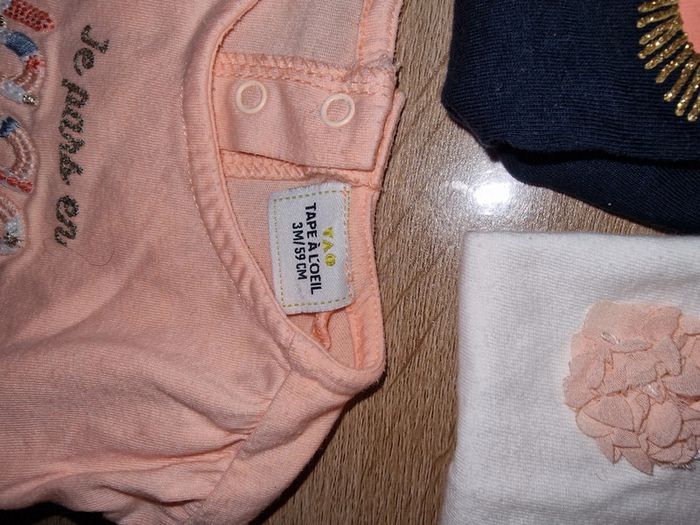 Lot de 9 tshirt manches courtes 3 mois - photo numéro 3