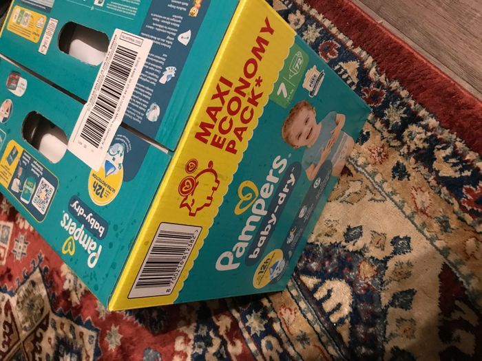 Neuf maxi paquet de couches pampers baby dry taille 7 soit 72 couches - photo numéro 3