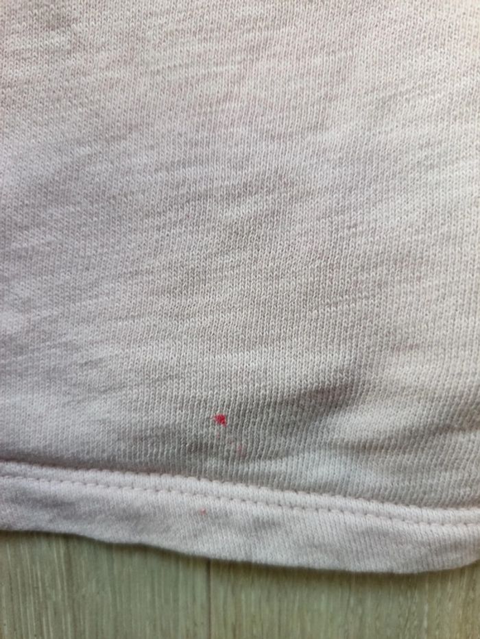 Lot 2 pulls sweat manches courtes fille 4 ans Okaïdi rose gris moustache - photo numéro 10