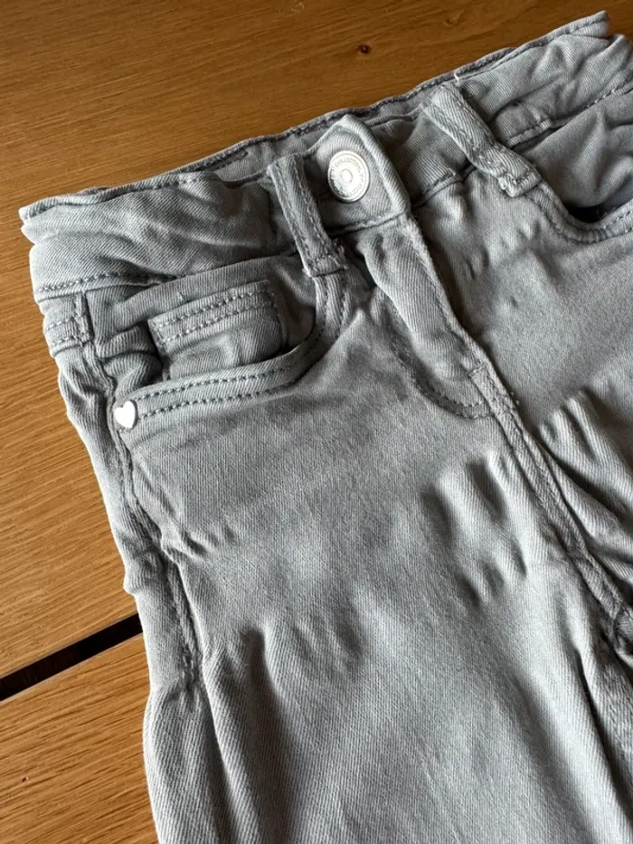 Jeans gris coupe skinny modèle Louise - Taille 4 Ans - photo numéro 7