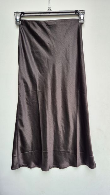 Jupe longue satin mango