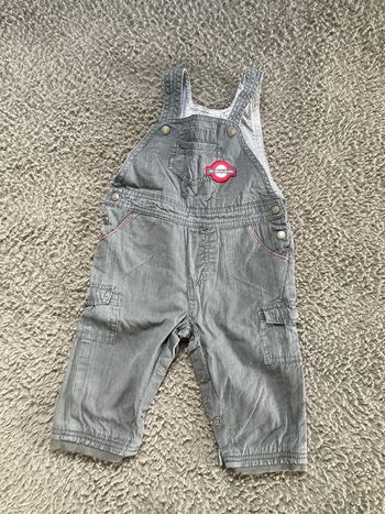 Salopette grise 12 mois