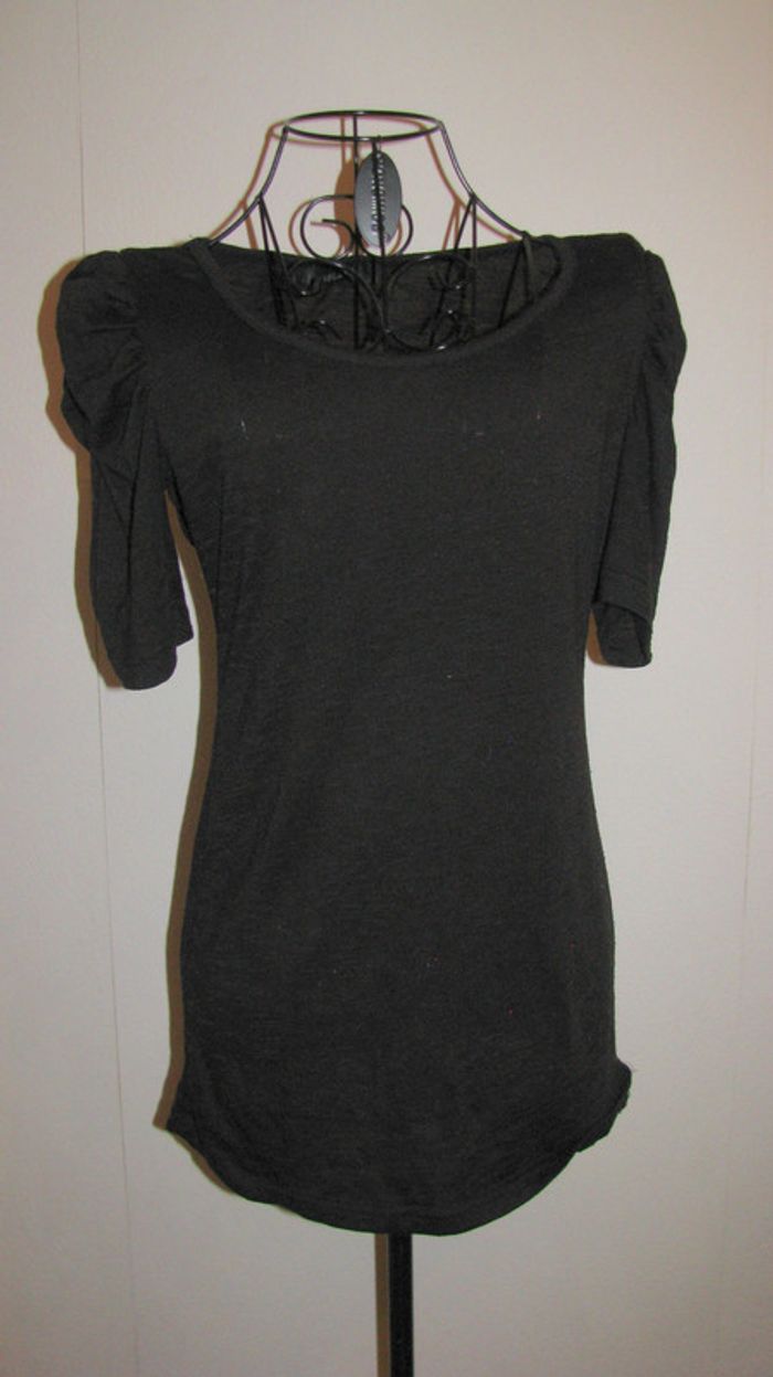 tee shirt noir taille unique