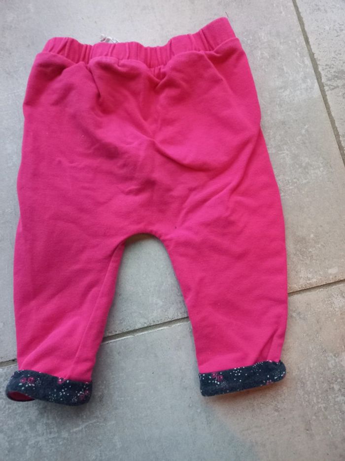 Pantalon rose 12 mois Lulu Castagnette - photo numéro 3