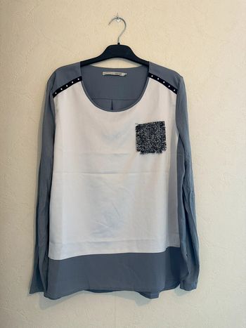 Blouse en viscose femme manches longues taille 40