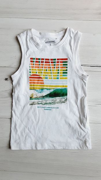 Vêtement garçon tee-shirt débardeur plage Orchestra 5 ans