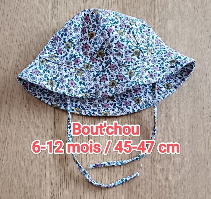 Bob chapeau Bout'chou fleuri 6-12 mois fille
