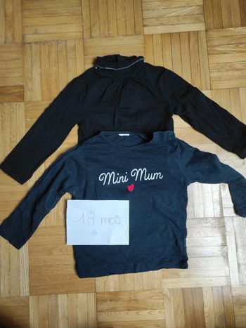 Lot de deux manches longues