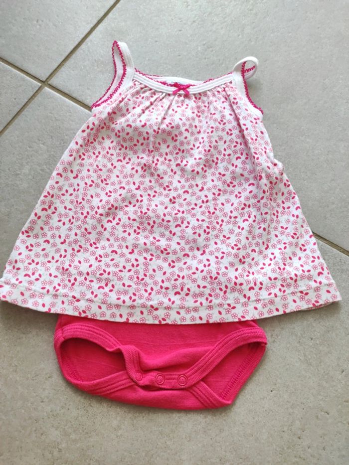Robe avec body petit bateau 6 mois