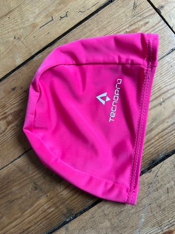 Bonnet de bain tissu rose fuchsia Technopro 