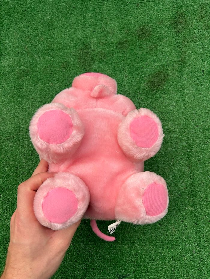 Peluche cochon rose douce 22 cm - photo numéro 3