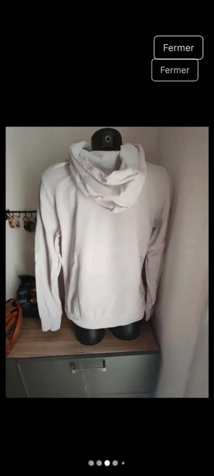 Sweat tommy hilfiger blanc taille 36 - photo numéro 3