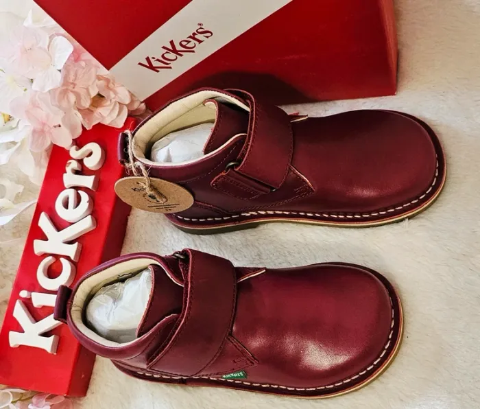 Bottes Bottines Scratch Cuir Kickers T27 - photo numéro 3