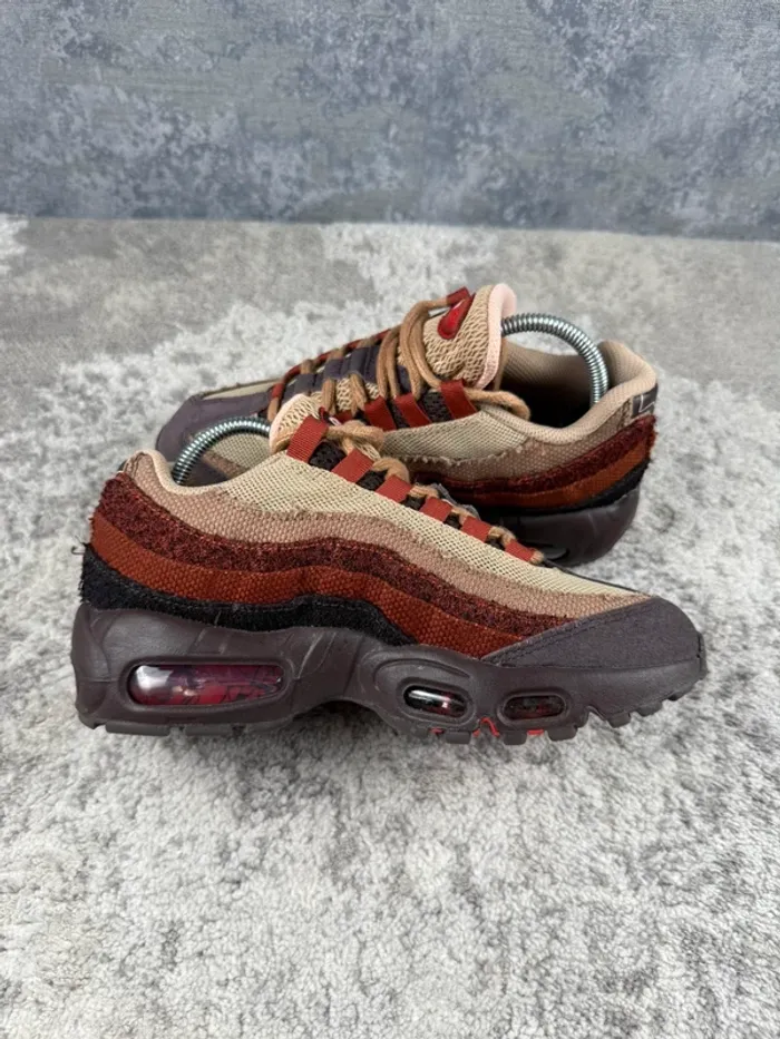 Nike Air Max 95 Anatomy Of Air Brown Basalt - Brown & Red & Beige - photo numéro 6