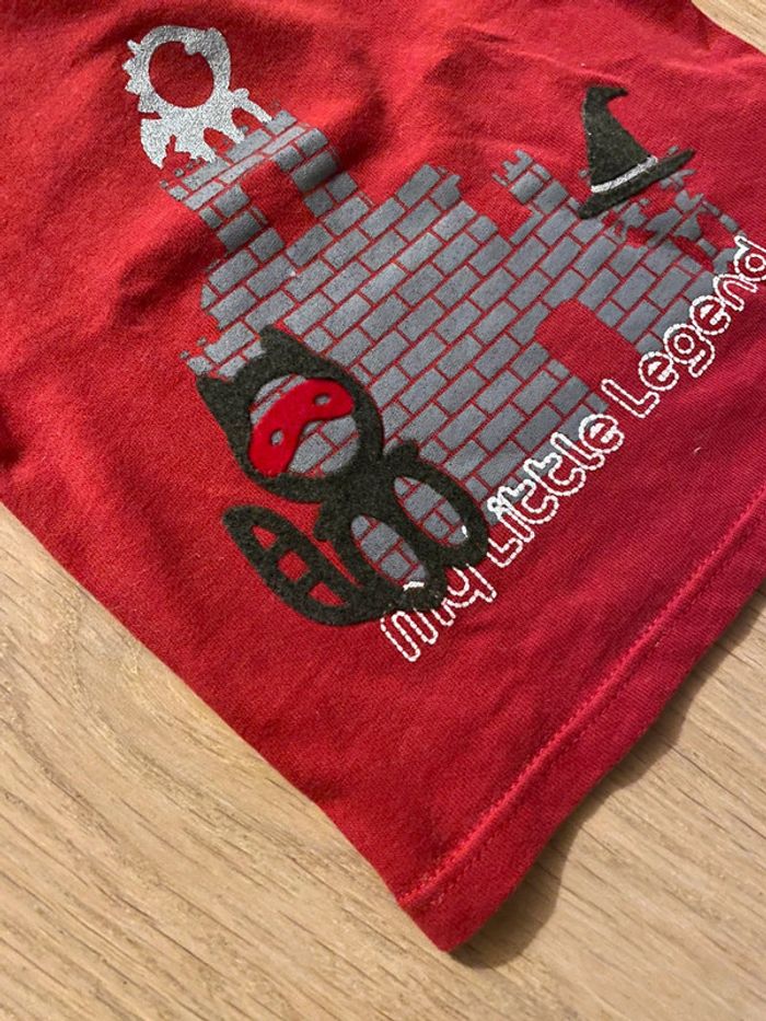 T-shirt ML rouge - Obaïbi - 3mois - photo numéro 3