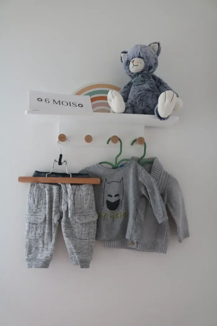 Ensemble haut Batman, jogging Gémo et gilet Mon premier Major 6 mois