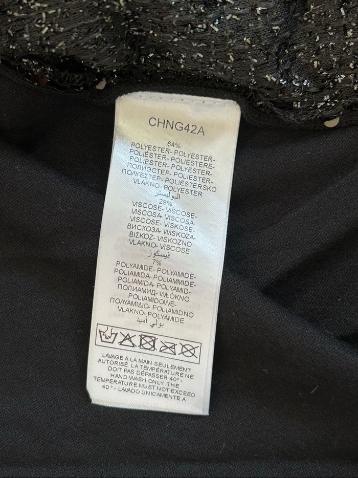 Veste noire avec sequins Naf Naf taille L jamais portée - photo numéro 10