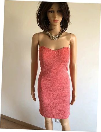 Robe bustier corail pailletée neuve Morgan taille M (valeur 60€)