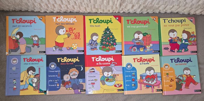 Lots de 10 livres t’choupi