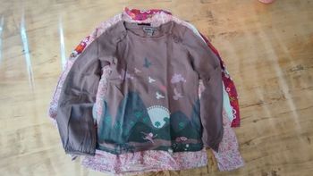 Lot de 4 hauts manches longues fille 6 ans