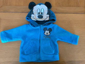 310689 gilet zippée bleu garçon 3 mois disney