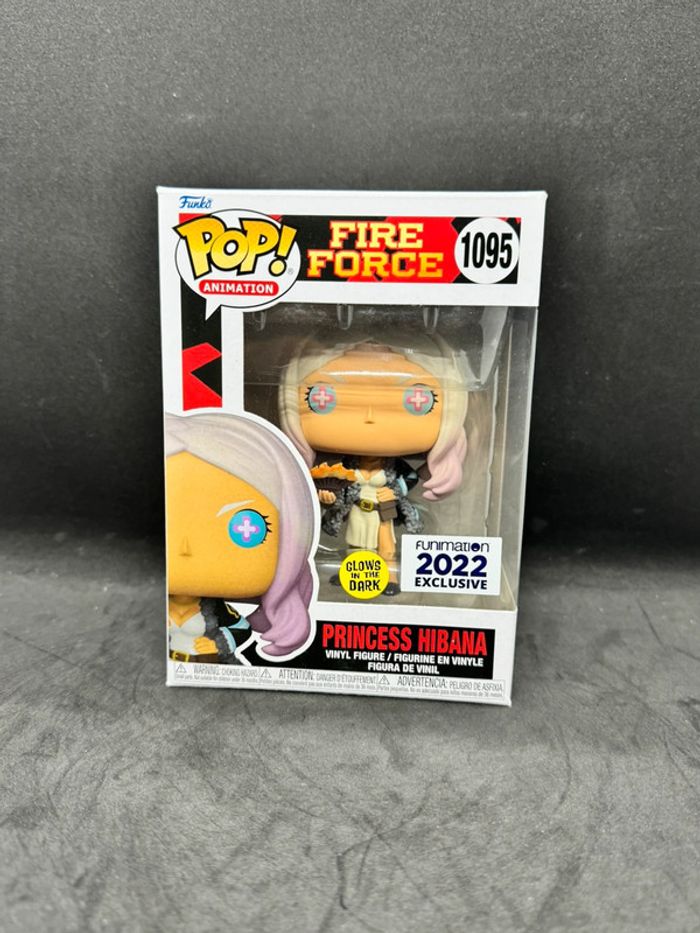 Funko pop fire force princess hibana 1095 glows in the dark funimation 2022 Exclusive - photo numéro 2