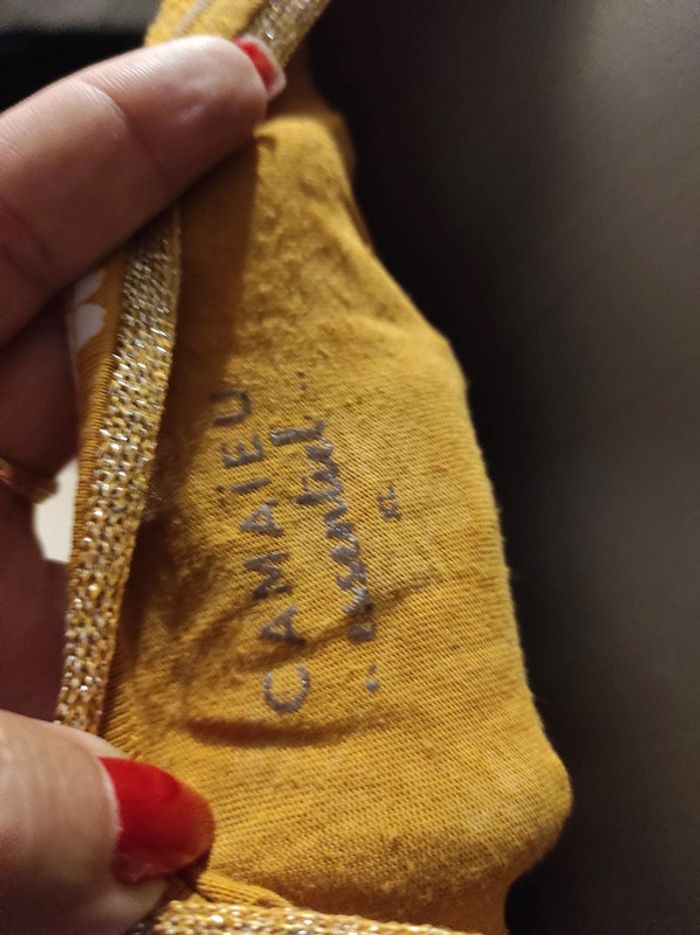 Beau haut moutarde camaïeu xl - photo numéro 4