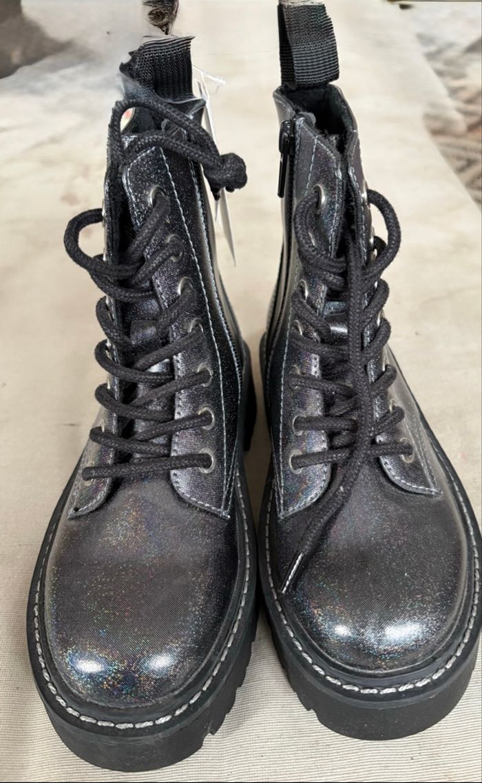 Bottines argentées  T31 - photo numéro 2