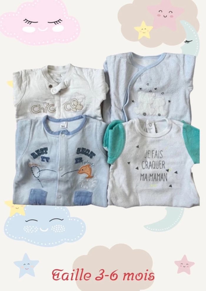 Lot de 11 pyjamas 3 mois - photo numéro 6