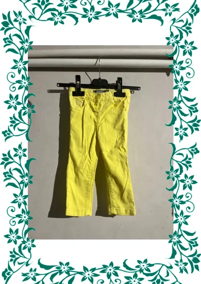 Pantalon jaune 9mois