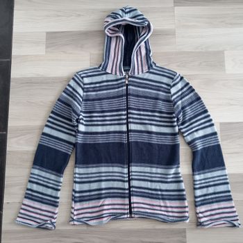 Gilet femme avec capuche à rayures Jennyfer taille M
