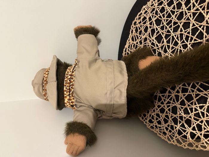 marionnette à main vintage Hosung Safari Chimp de 1992, singe en peluche corps entier - photo numéro 3