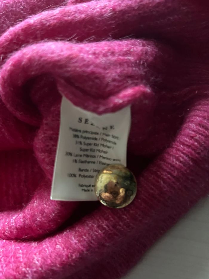 Maille Sézane Trudy fuchsia T. S - photo numéro 7