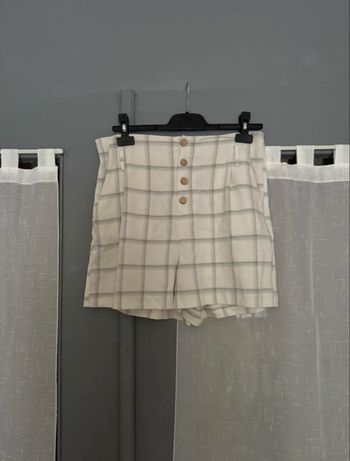 Short a carreaux blanc Pimkie 