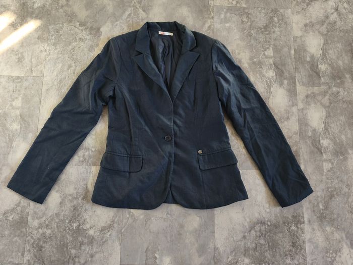 Veste de tailleur bleu marine les petites bombes taille 36