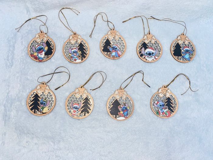 Boules de Noël 2D stitch