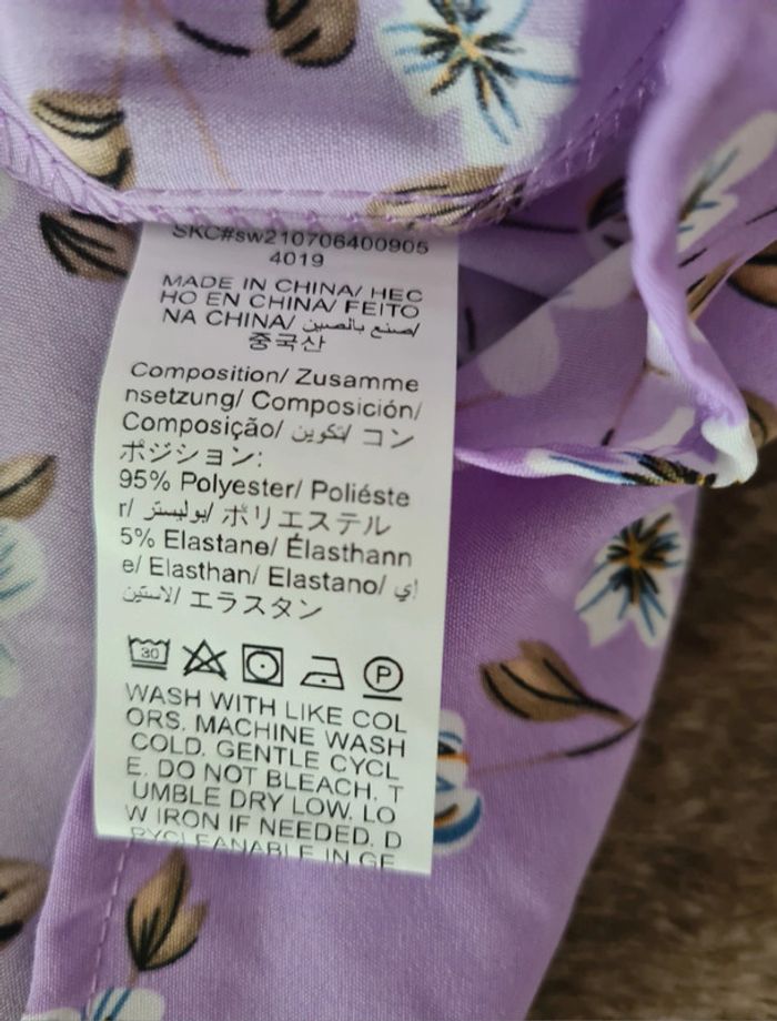 Robe à brides marguerites couleur lila neuve taille S Shein - photo numéro 3