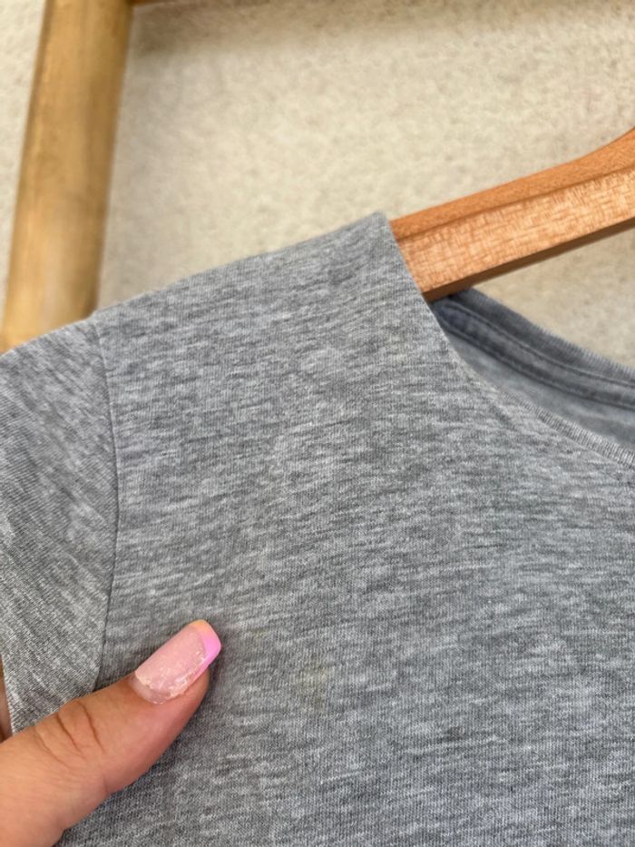 t shirt uni gris - photo numéro 3