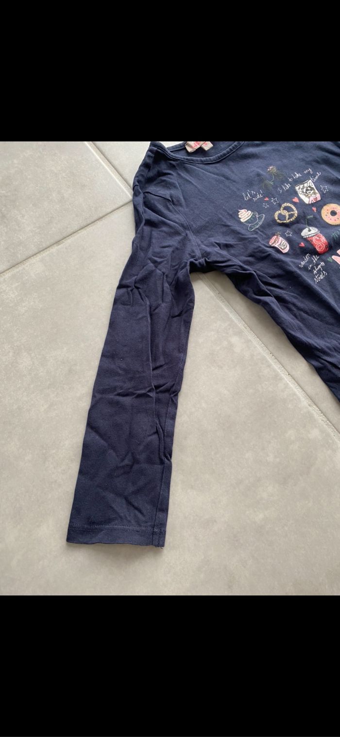 Tee shirt manches longues Lisa rose 5 ans - photo numéro 2