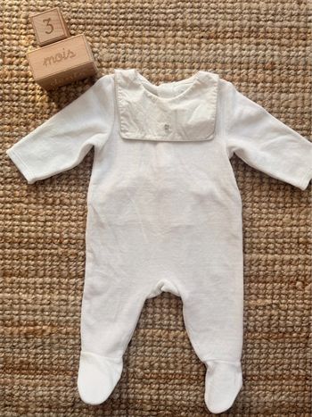 Pyjama velours Obaibi 3mois / 60cm