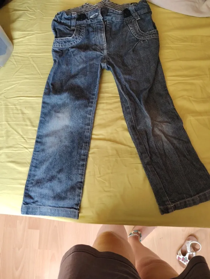 Pantalon jeans petit bateau - photo numéro 6