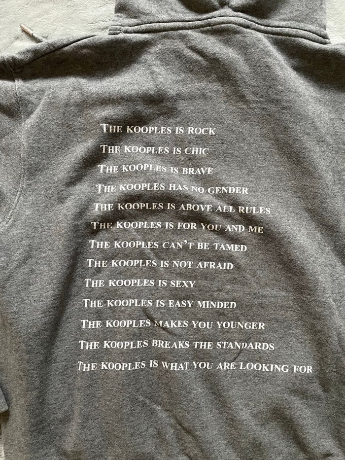 Sweat à Capuche The Kooples T.S Femme Unisexe Collection What Is Gris - photo numéro 5