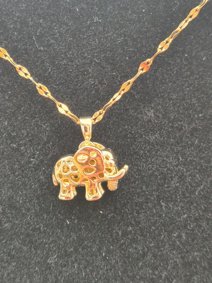 Collier acier inoxydable éléphant - photo numéro 5