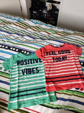 Lot 2 t shirt 24mois 86cm