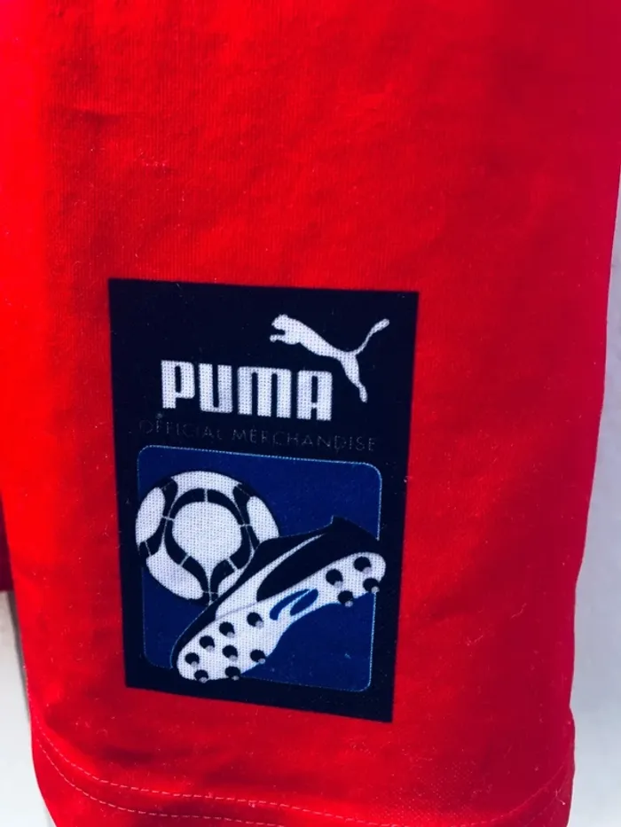 Puma red Rare Czech Republic soccer jersey 1998-2000 Mens M - photo numéro 6