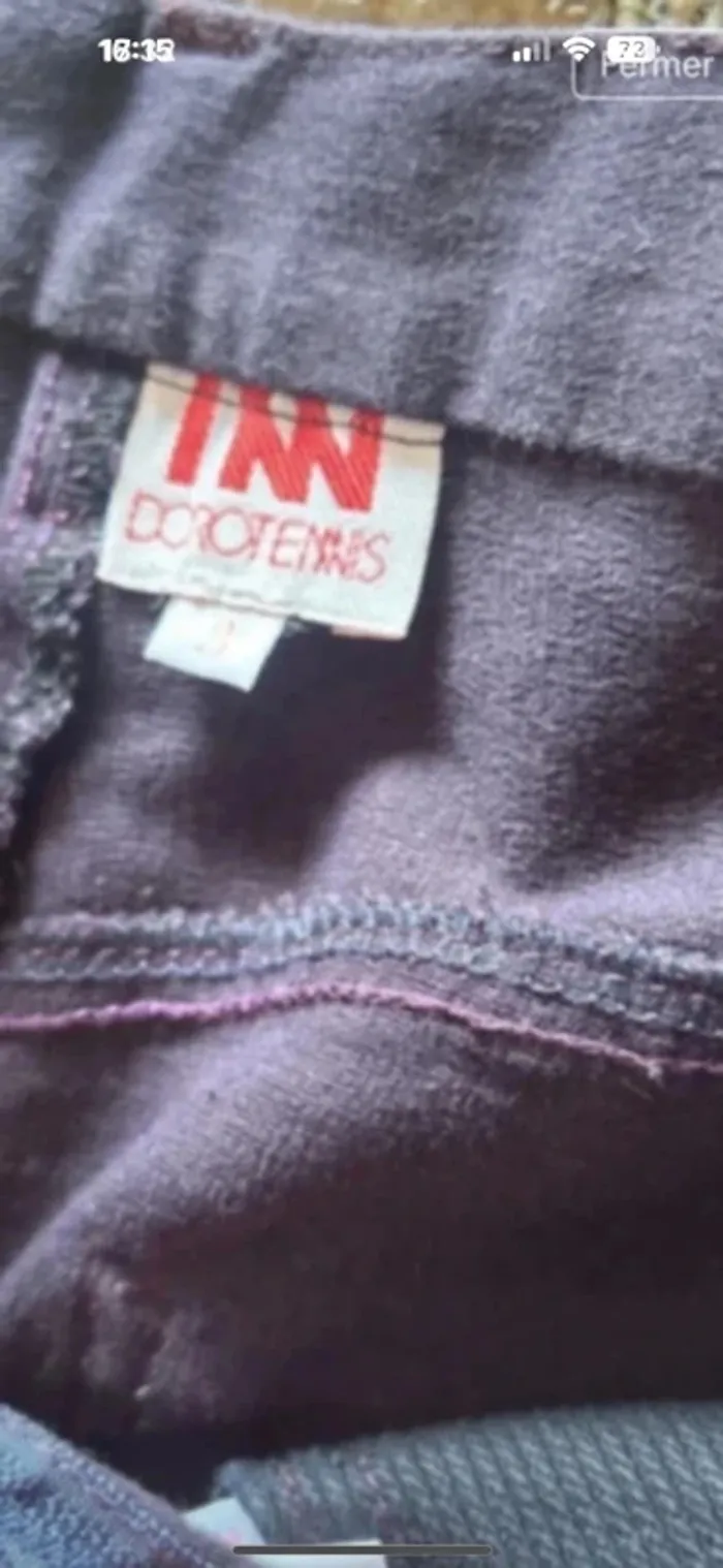 Pantalon coton souple dorotennis t 3 - photo numéro 8