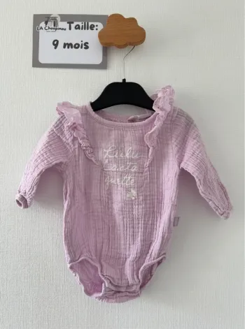 Body gaz de coton - taille 9 mois 🌸