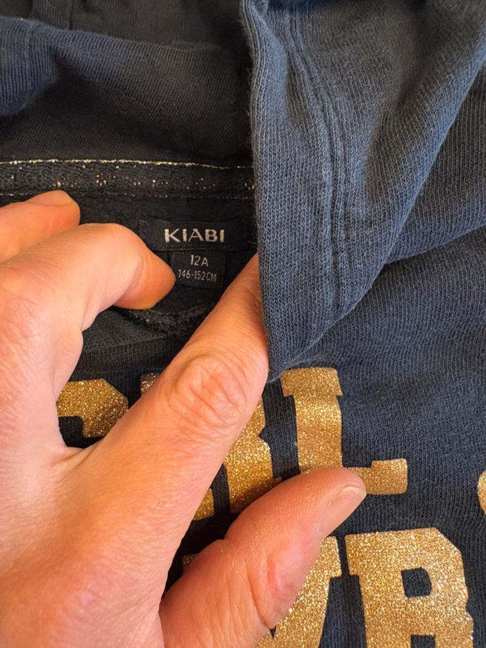 Sweat à capuche Kiabi taille 12 ans - photo numéro 3