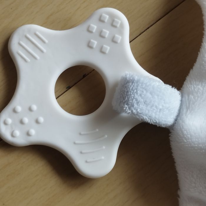 Doudou pour bébé avec anneau dentition - photo numéro 8