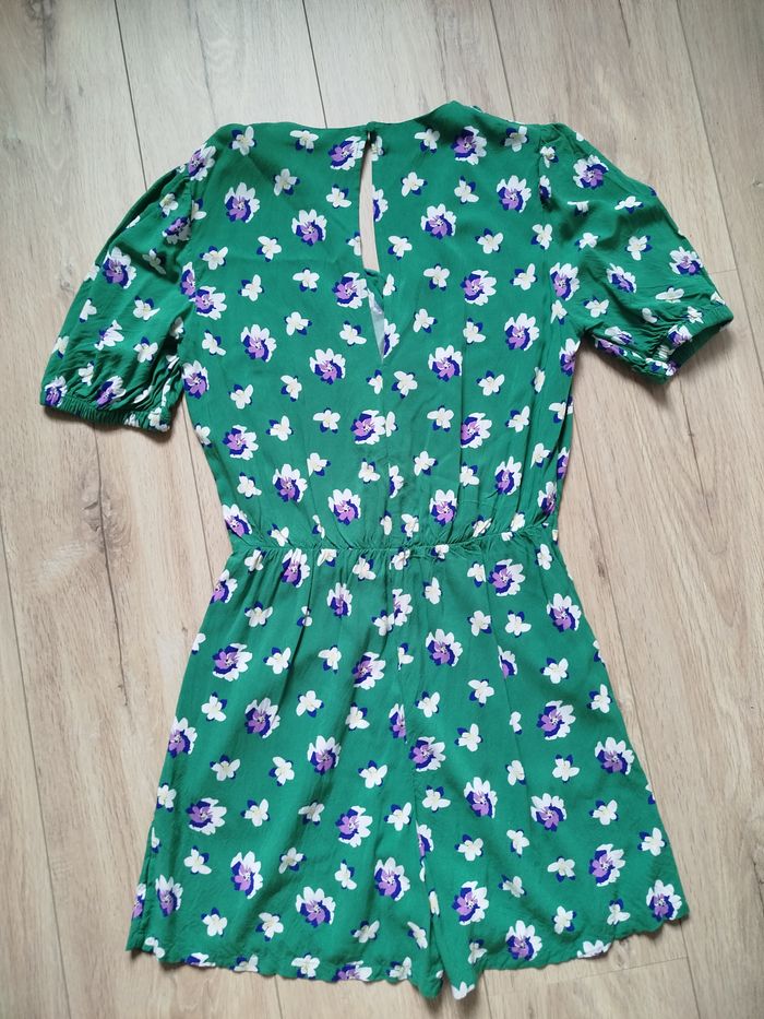 Combishort vert imprimé fleuri 36 - photo numéro 2